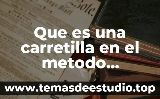 Que es una carretilla en el metodo minjares