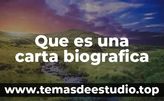 Que es una carta progresada significado 4 Que es una carta biografica