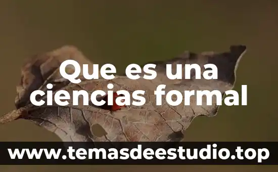 Que es una tesis de ciencias sociales 5 Que es una ciencias formal