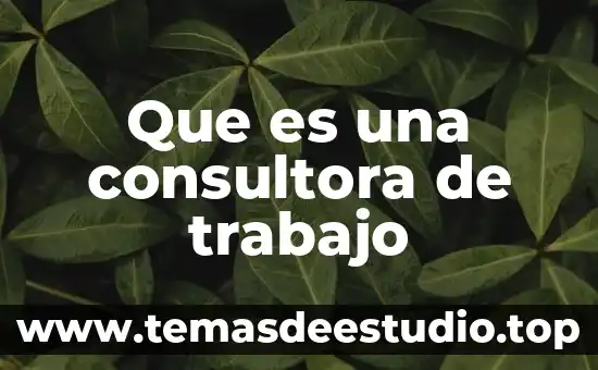 Incrementa el trabajo al que es sometido el coraz贸n 7 Que es una consultora de trabajo