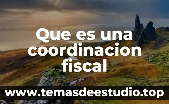 Que es la canasta fiscal 4 Que es una coordinacion fiscal