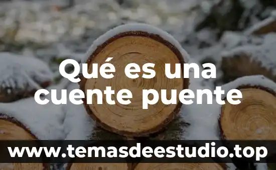 Qué es una cuente puente