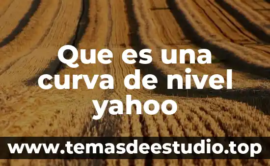 Que es el nivel bajo en danza folklorica 5 Que es una curva de nivel yahoo