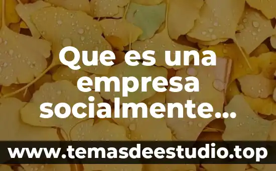 Que es ser socialmente responsable definicion 4 Que es una empresa socialmente responsable yahoo