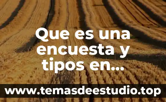 Que es la planificación en metodologia dela investigacion 7 Que es una encuesta y tipos en metodologia dela investigacion