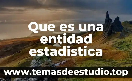 Qué es hipótesis alternativa en probabilidad y estadística 5 Que es una entidad estadistica