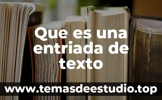 Que es la administracion ciencia o arte 6 Que es una entriada de texto