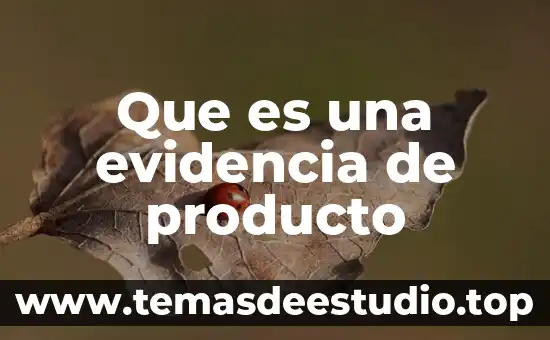 Que es y como se forma un portafolio de evidencia 5 Que es una evidencia de producto