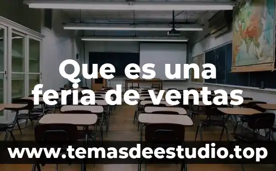 Que es una feria de ventas