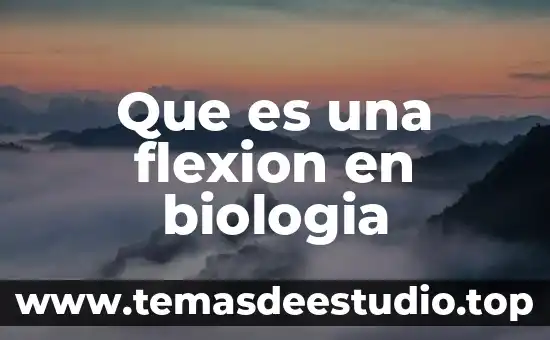 Que es movimiento en ciencias naturales 3 Que es una flexion en biologia