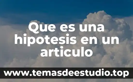 Que es la electroterapia articulo significa 4 Que es una hipotesis en un articulo