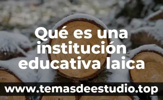 Qué es una institución educativa laica