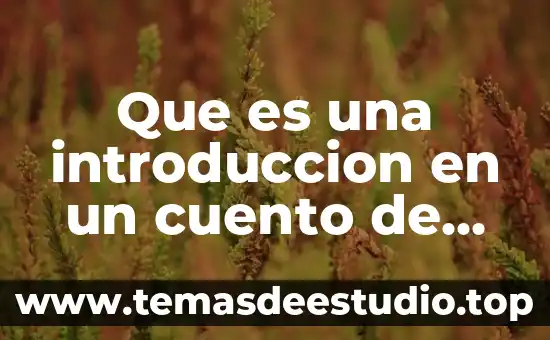 Que es una introduccion en un cuento de ciencia ficcion
