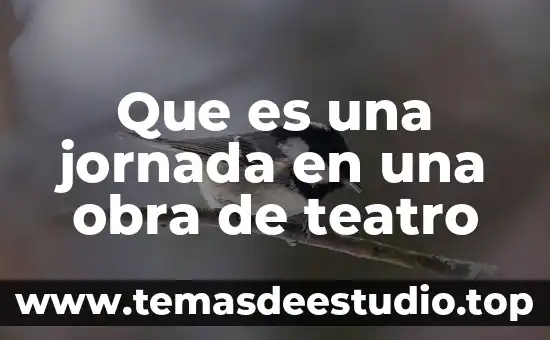 Resumen de lo que es el teatro griego 4 Que es una jornada en una obra de teatro