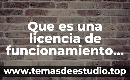 Que es una licencia de funcionamiento san juan totolac tlaxcala