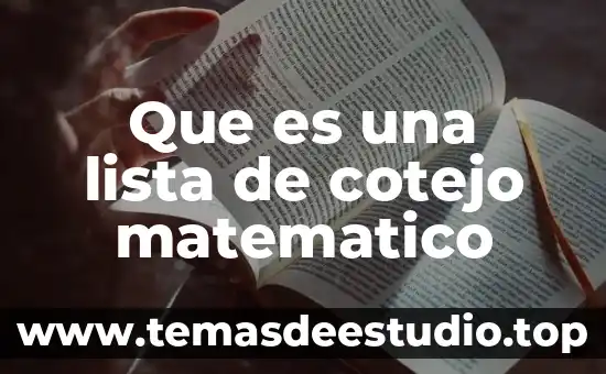 Que es un patron matematico yahoo 4 Que es una lista de cotejo matematico