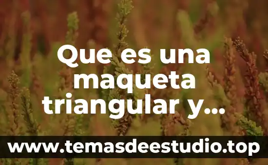 Que es una maqueta funcional 5 Que es una maqueta triangular y qué tipo de triangulos