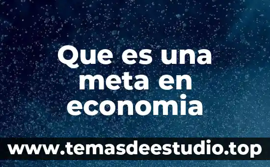 Que es el desembolso en economia 8 Que es una meta en economia