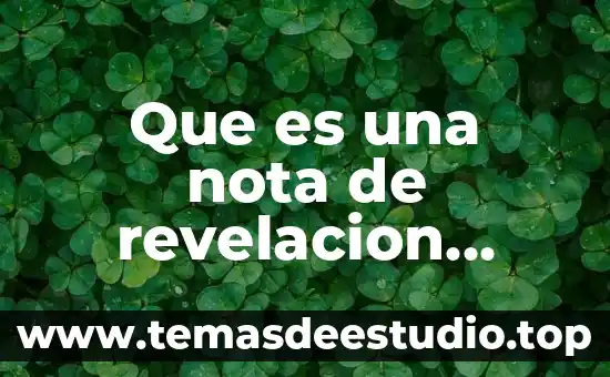 Qué es la parábola definición 5 Que es una nota de revelacion definicion