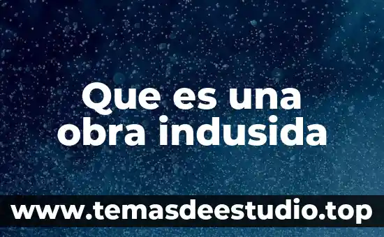Ante el siroc que es obra privada 4 Que es una obra indusida