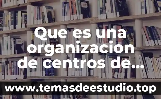 Que es una organizacion de centros de educativos