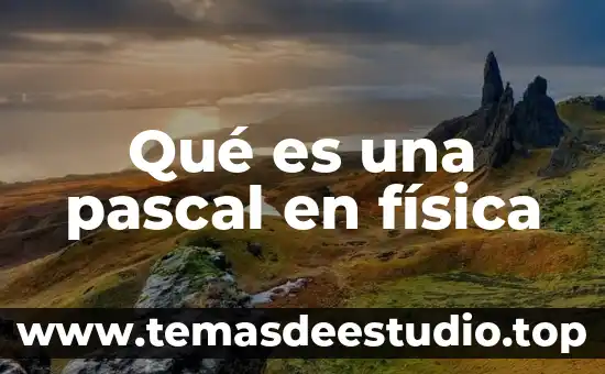 Según Pascal, que es el infierno y la nada 5 Qué es una pascal en física