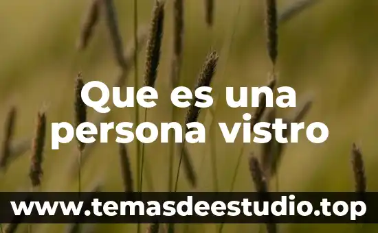 Que es el nombre de pila de una persona 8 Que es una persona vistro