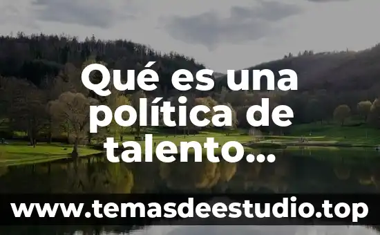 Que es pasaporte de talento humano en francia 3 Qué es una política de talento humano