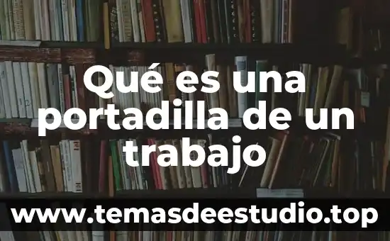 Que es la tradición según autores 3 Qué es una portadilla de un trabajo