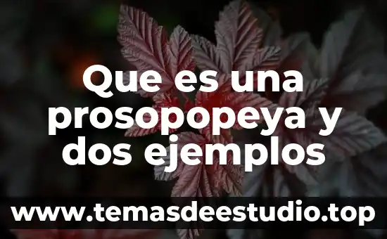 Que es prosopopeya para niños 5 Que es una prosopopeya y dos ejemplos
