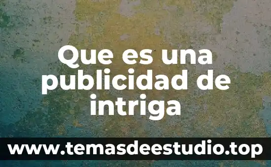 Que es la publicidad en el proceso penal 6 Que es una publicidad de intriga