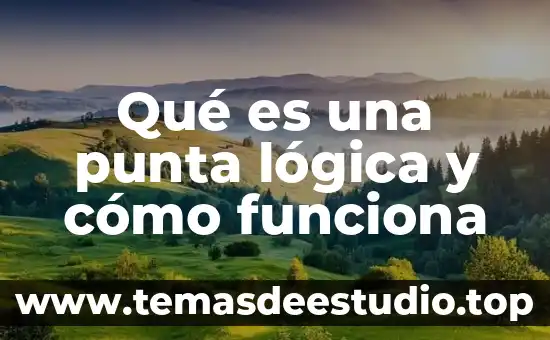 Qué es una punta lógica y cómo funciona