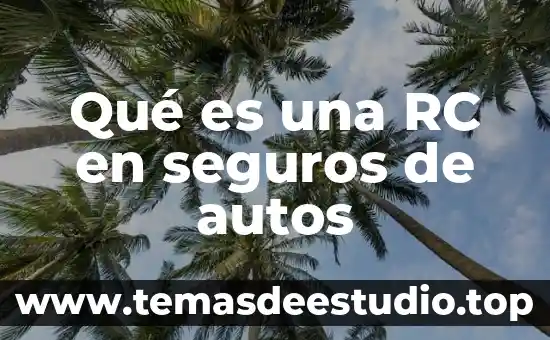 Que es ser agente de seguros 5 Qu茅 es una RC en seguros de autos
