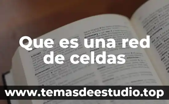 Que es red nacional del arte 4 Que es una red de celdas