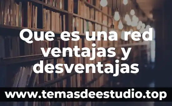 Que es una red ventajas y desventajas