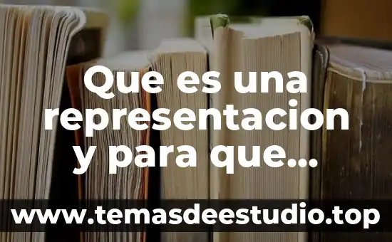 Que es un analisis de representación algebrarica 6 Que es una representacion y para que sirve