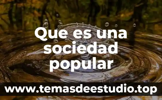 Define que es una sociedad en riesgo 8 Que es una sociedad popular