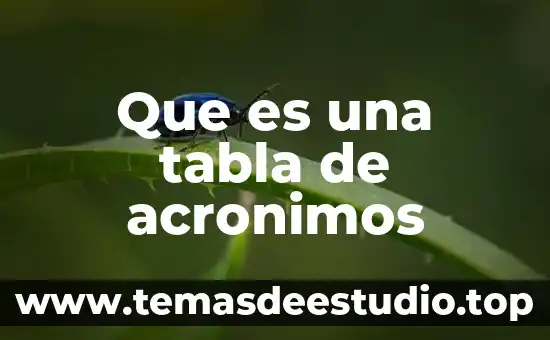 Que es una tabla de amortizacio flat 5 Que es una tabla de acronimos