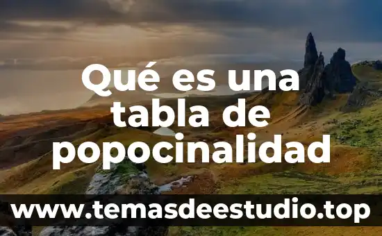 Que es una tabla de amortizacio flat 8 Qué es una tabla de popocinalidad