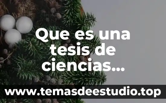 Introduccion de las ciencias sociales que es 8 Que es una tesis de ciencias sociales