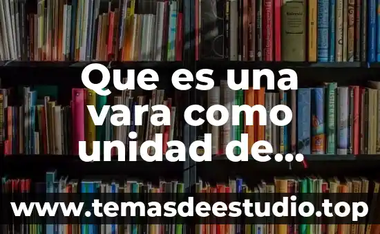 Que es una vara como unidad de medida