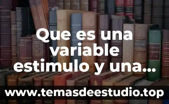 Que es una sociedad de capital variable y ejemplos 4 Que es una variable estimulo y una variable independiente