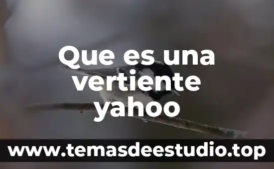 Que es concepto legal de empresa yahoo 4 Que es una vertiente yahoo