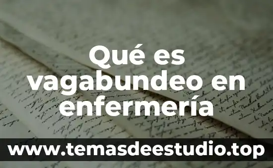 Que es la historia de enfermeria anamnesis 5 Qué es vagabundeo en enfermería