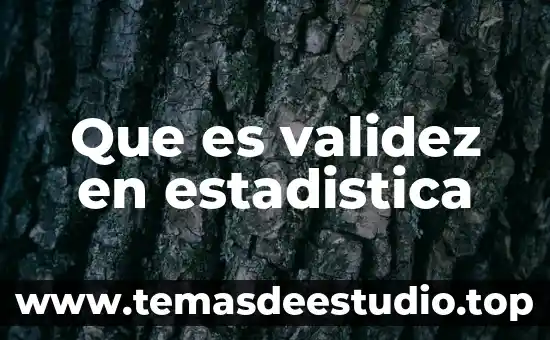 Que es la validez cientifica en grafoscopia y documentoscopia 4 Que es validez en estadistica