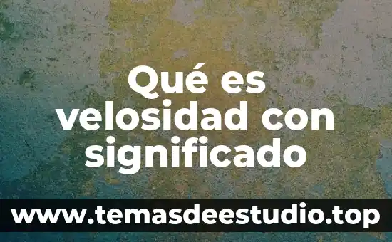 Qué es vespertina significado 3 Qué es velosidad con significado