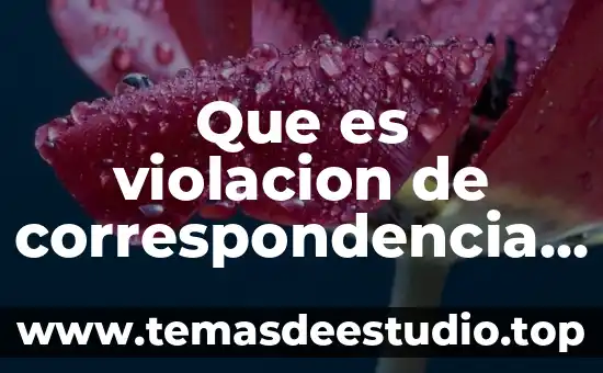 Que es por correspondencia mercantil o comercial yahoo 8 Que es violacion de correspondencia historia