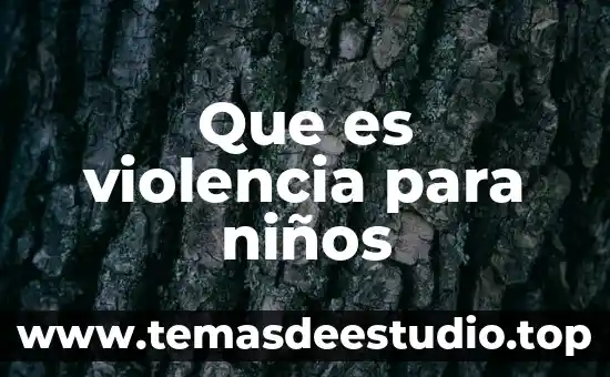 Que es hipótesis de la lectura en los niños 6 Que es violencia para niños