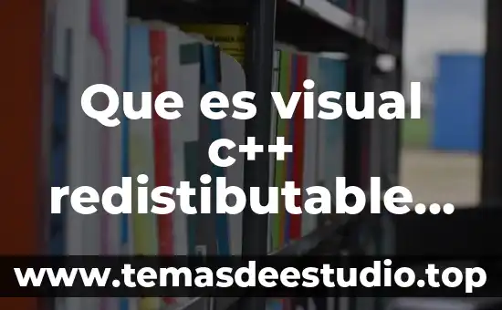 Que es c sv 8 Que es visual c++ redistibutable pack