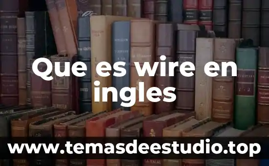 Que es brunch more en ingles 3 Que es wire en ingles